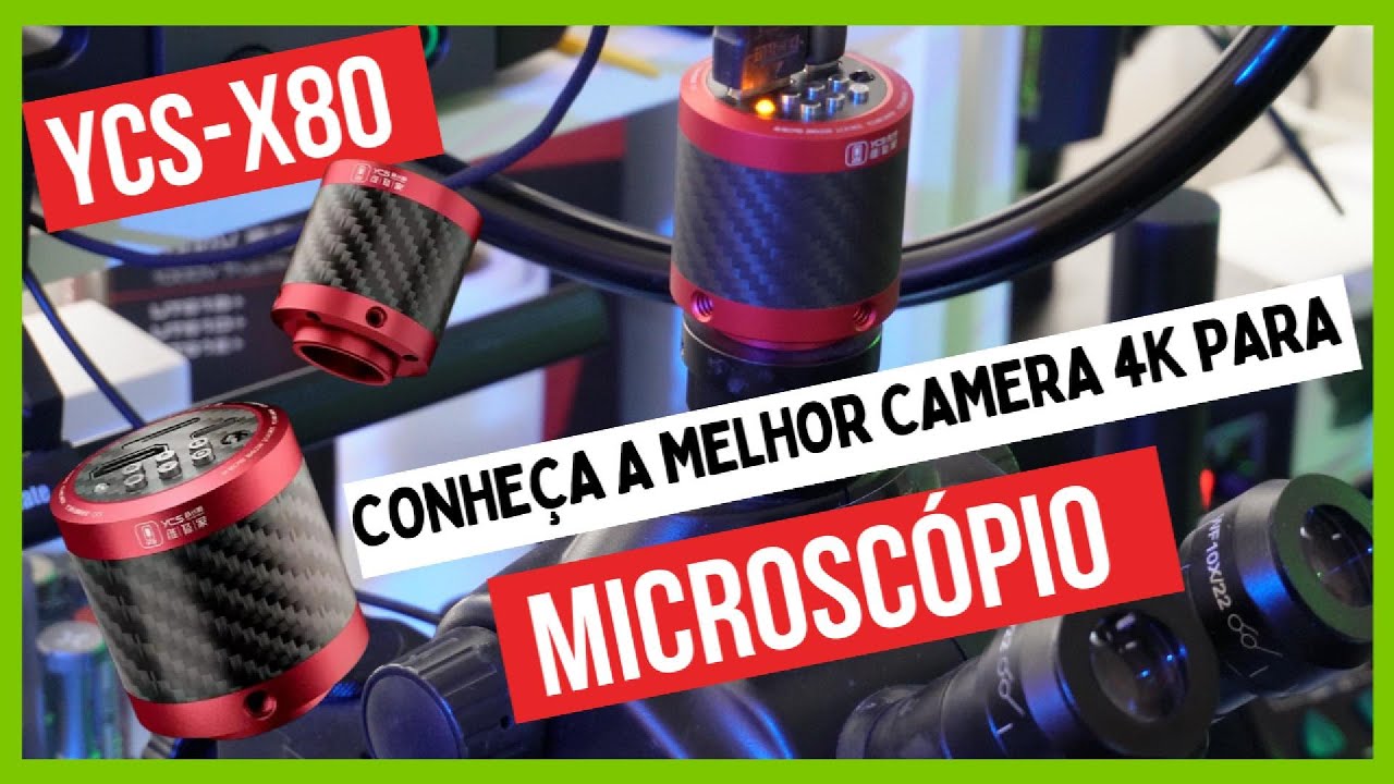 YCS X80 A Melhor camera 4K para microscópio - YCS X80 The Best 4K camera for microscope