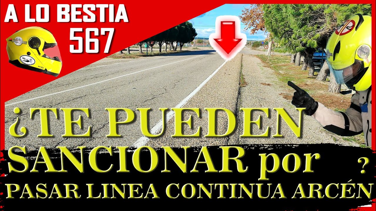 200 EUROS 👉 NO RESPETAR LINEA LONGITUDINAL CONTINUA DEL ARCÉN ¿TE PUEDEN SANCIONAR? (567) #DGT