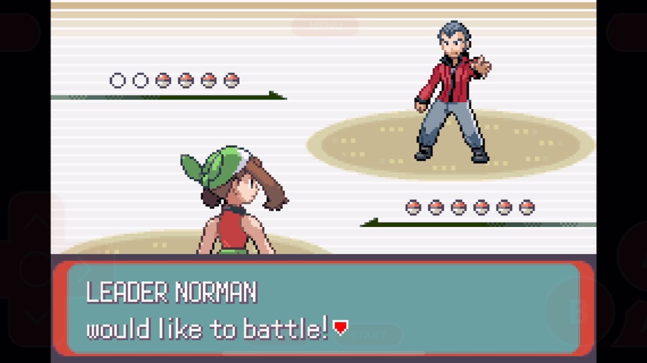 Pokémon Emerald: Legacy, Gym Battle 5 Vs. Norman