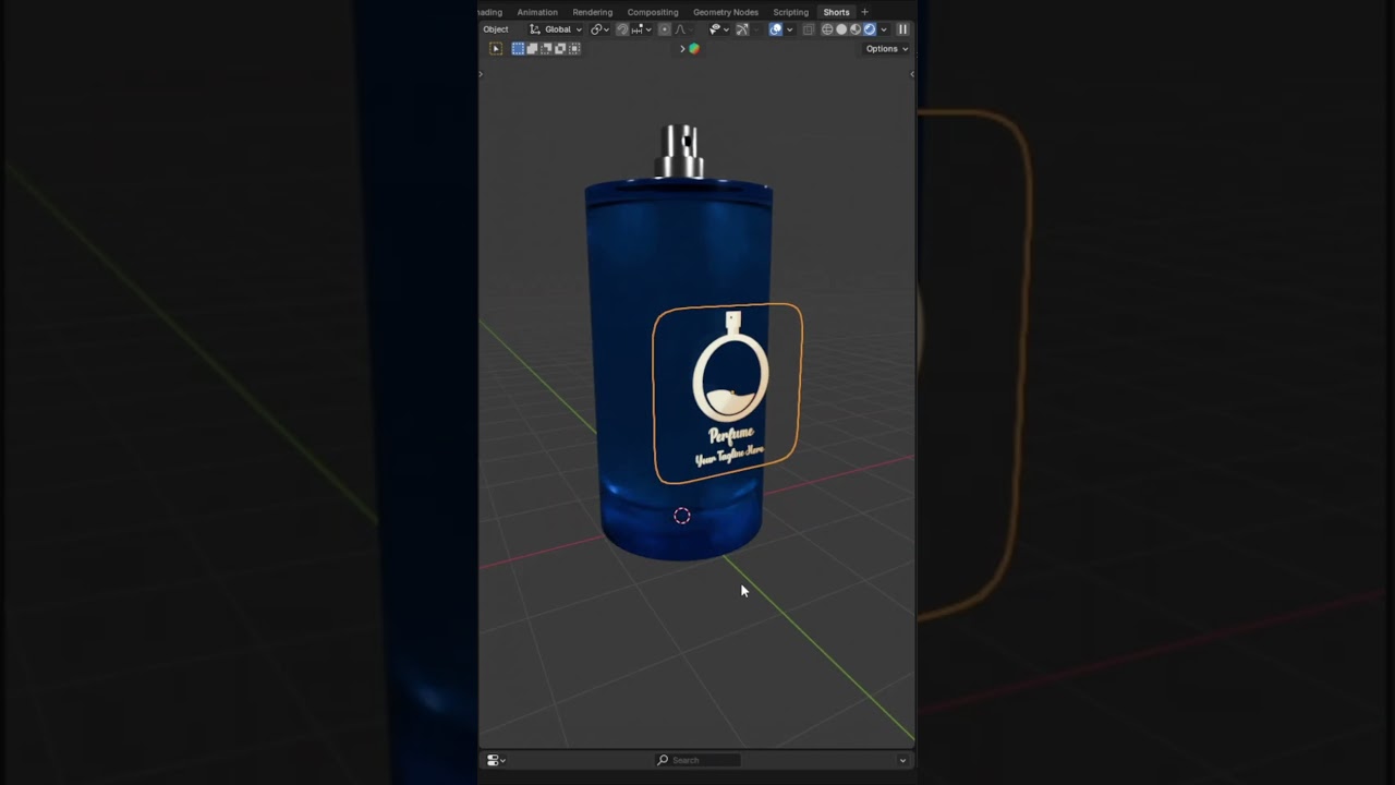 🔥 Quick 3D Tip: Stick a Label Like Glue with Shrinkwrap Modifier! 🎨🖥️