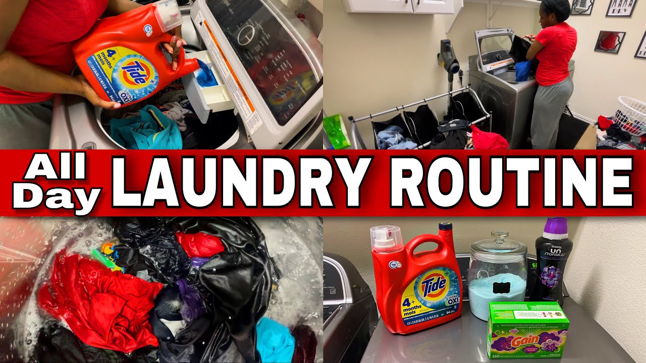 ALL DAY LAUNDRY ROUTINE | Laundry Motivation | Clean With Me | #laundrymotivation #laundryroutines