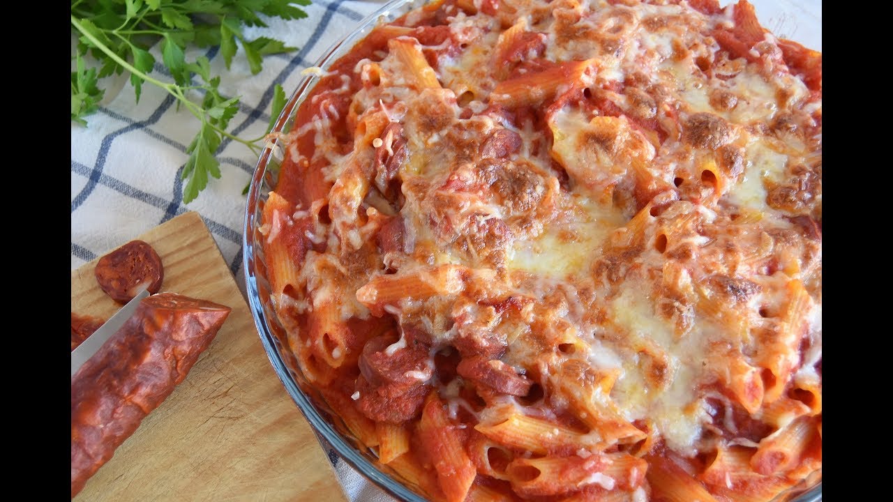Macarrones con chorizo de escándalo!!!