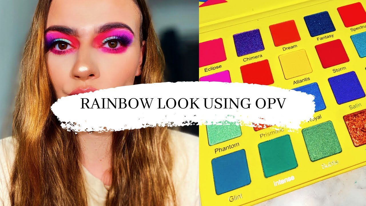 Testing OPV Beauty&rsquo;s Rainbow Splash palette #GRWM | Poppy Elizabeth