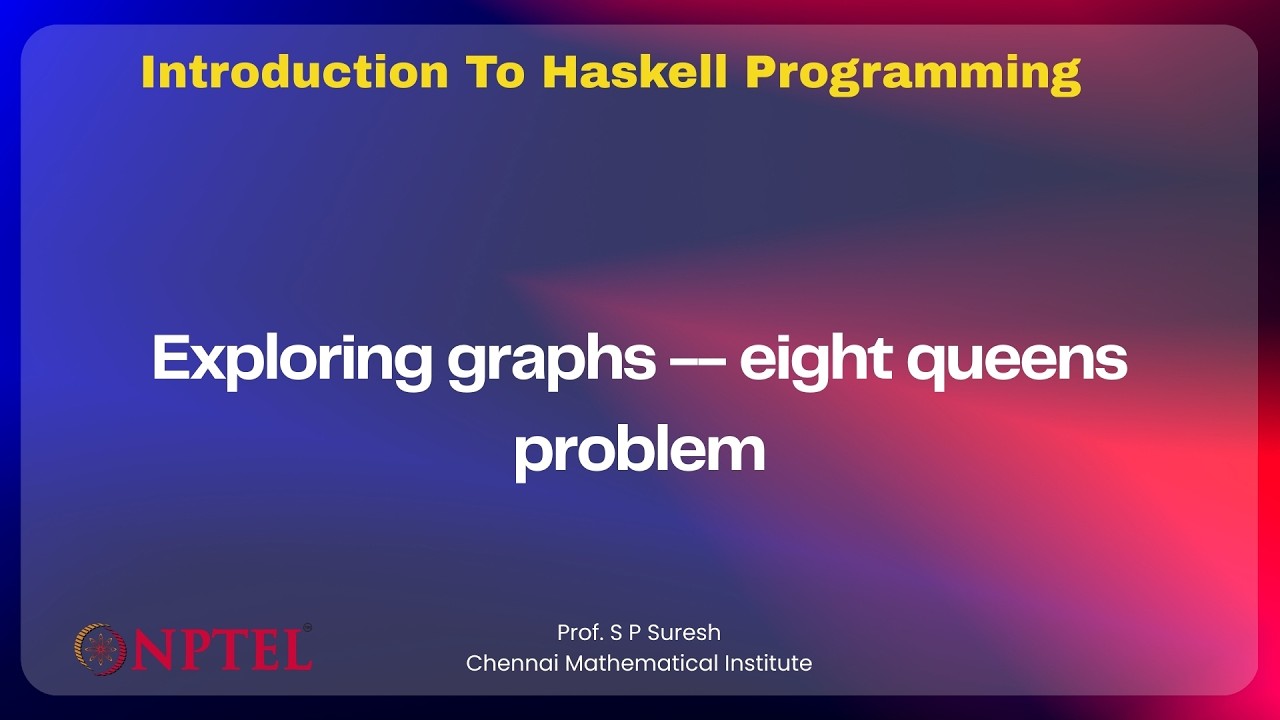 Exploring graphs -- eight queens problem