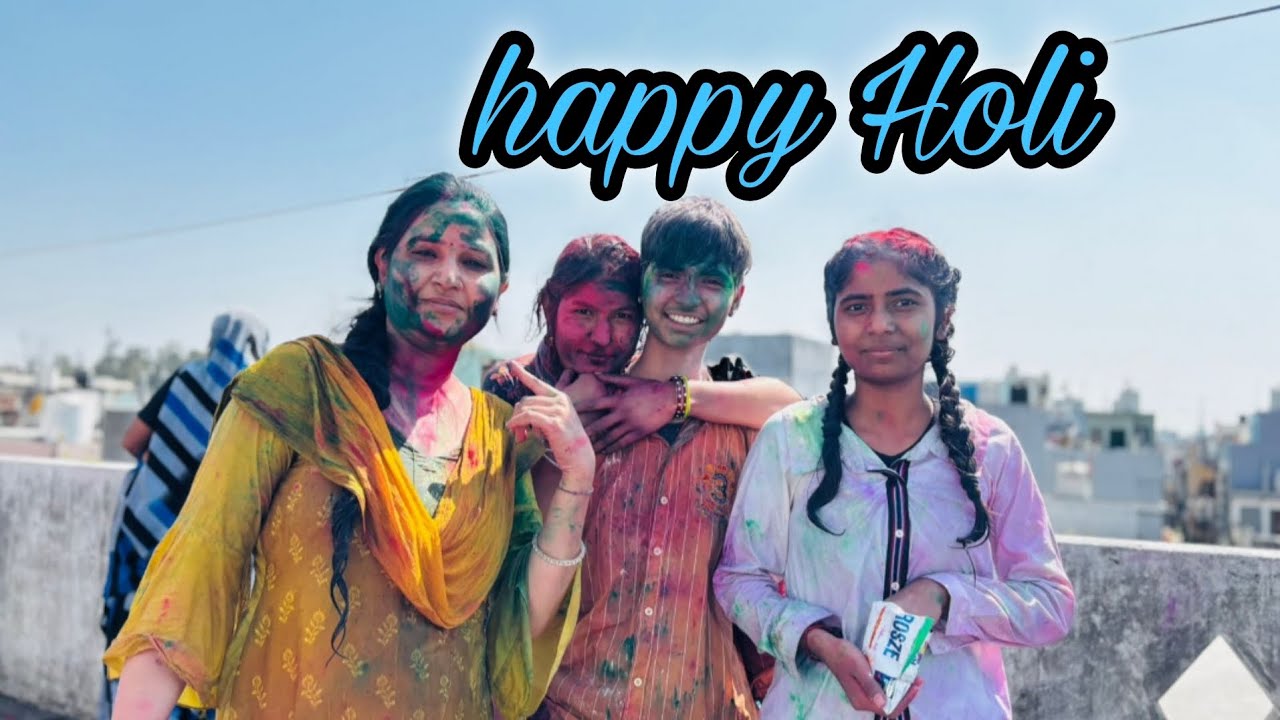 #jamkar kheli Holi# 🤣😱