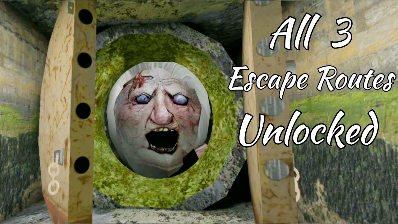 Unlocking All 3 Escape Routes In Granny Version 1.8