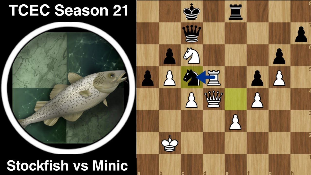 Amazing Strategic Exchange SACRIFICE by Stockfish | Stockfish vs Minic | TCEC Season 21