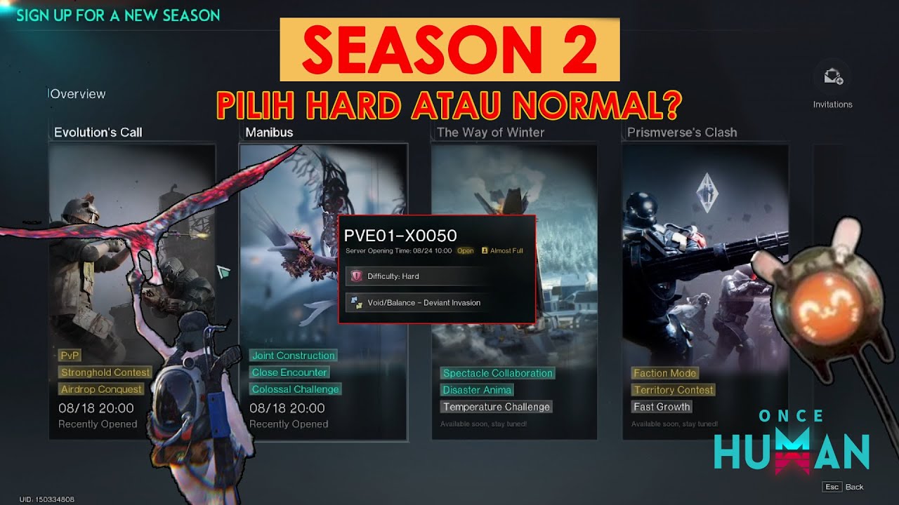 ONCE HUMAN SEASON 2 - MEMILIH SERVER DAN HAL APA SAJA YANG PENTING