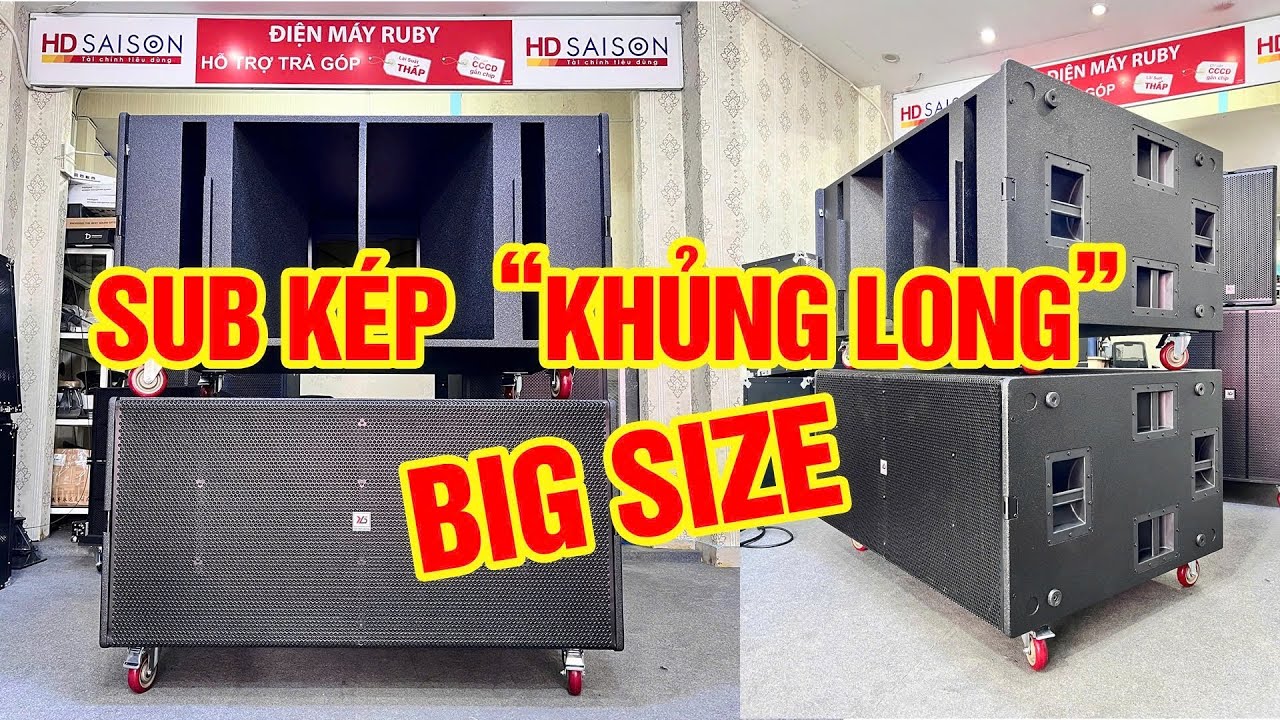 Cặp loa Sub kép đáng sở hữu nhất ! Sub kép 50 coil 115 - CS3000 - max 6000W ! Bao Phê !