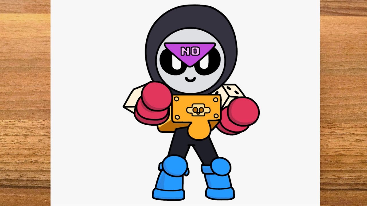 How to draw Meeple Brawl Stars new brawler