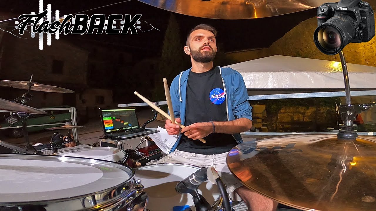 MA IL CIELO E' SEMPRE PIU' BLU - Drum Cam Live @TheFlashback_RockON