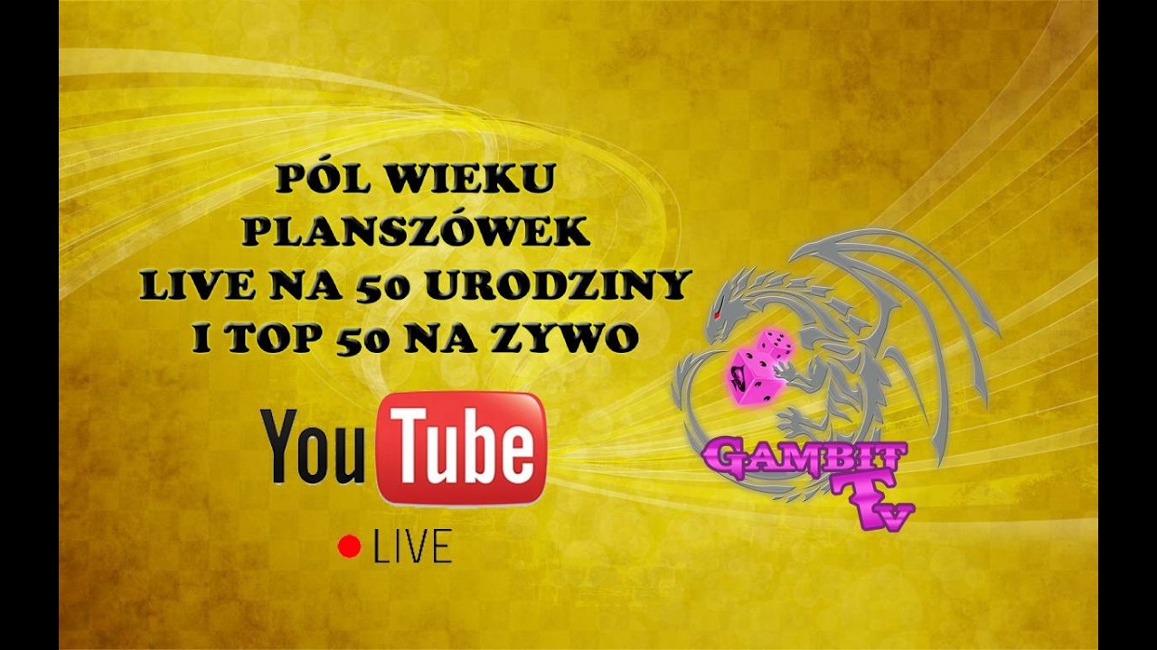 Gambit TV Live - P&oacute;ł wieku plansz&oacute;wek. Live na 50 urodziny. Top 50 na żywo.