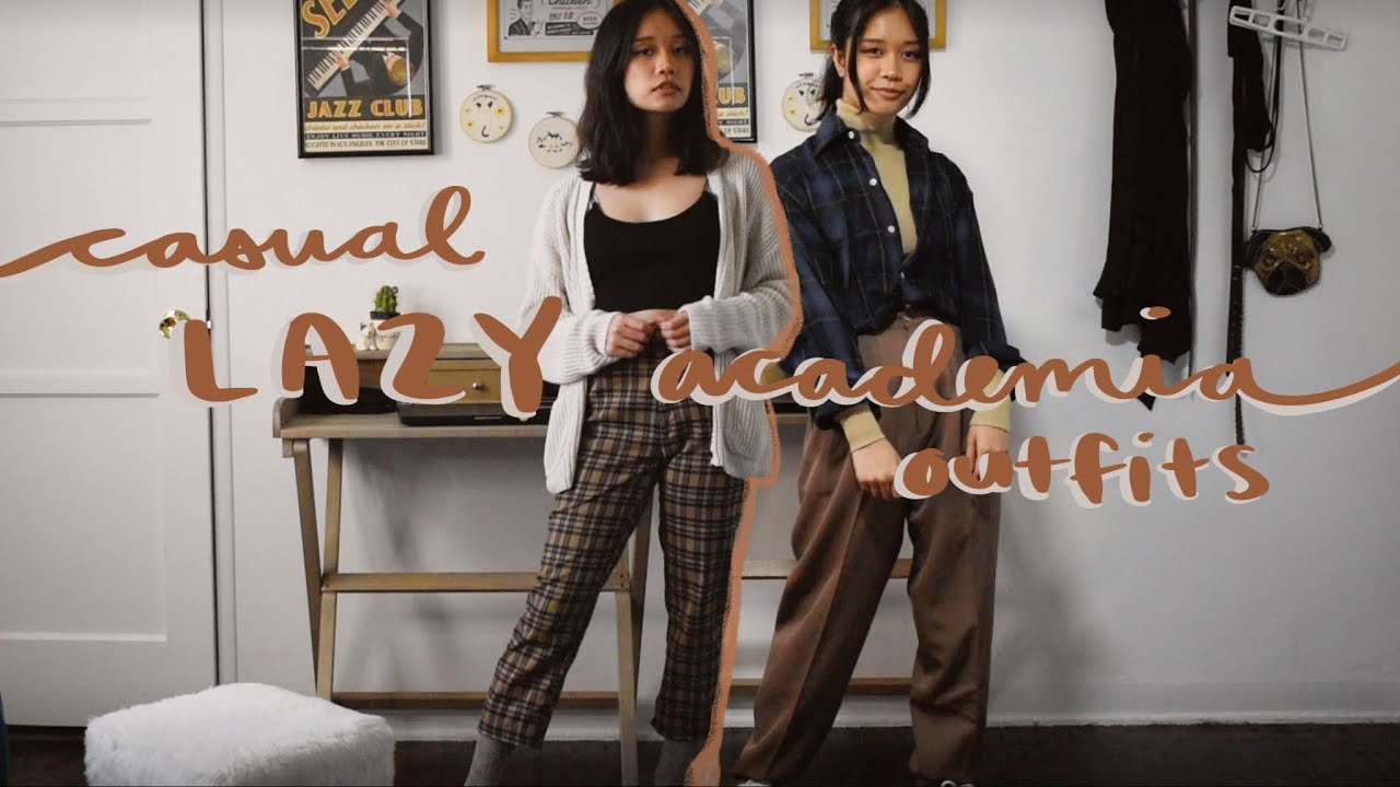 Casual, Lazy Academia Outfit Ideas