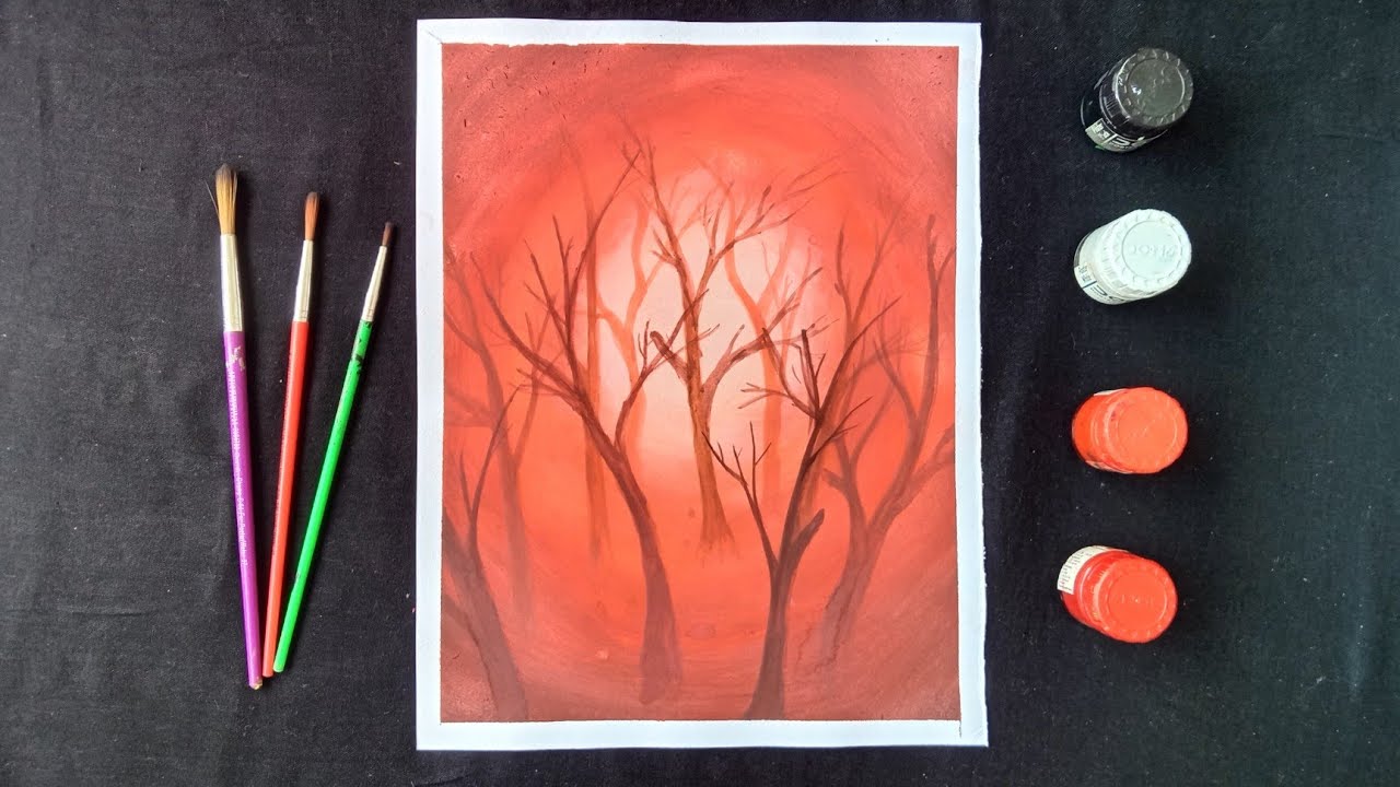 How to make forest painting