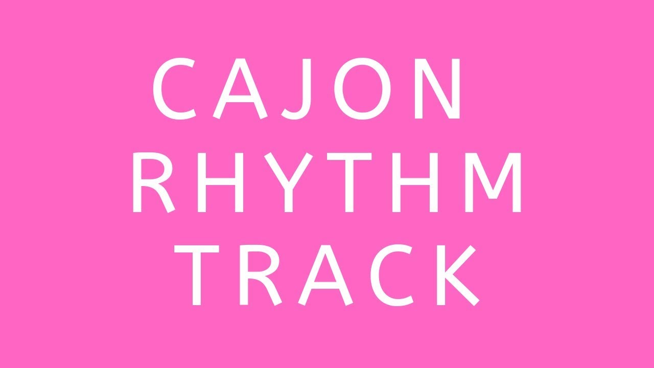 Cajon Shaker Backing Track v3 90 BPM (Cajon Beat 26)