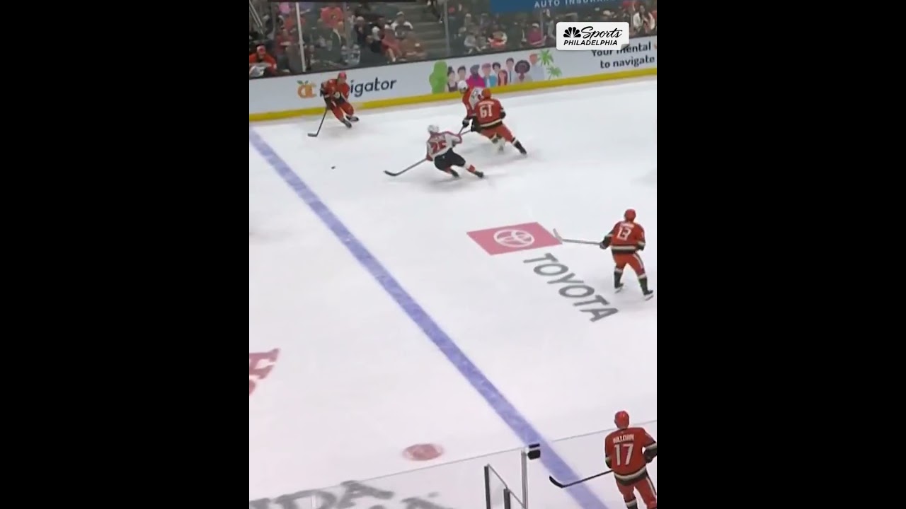 ON HOME ICE! BOOS rain down on Cutter Gauthier from Flyers fans at the Honda Center in Anaheim