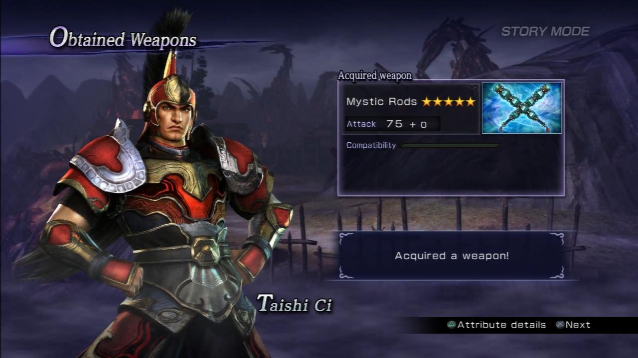 Warriors Orochi 3 Ultimate - Taishi Ci Mystic Weapon Guide