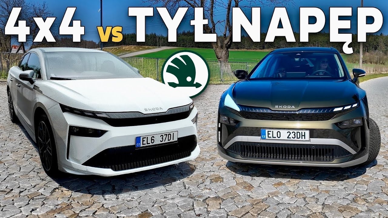 Ile zasięgu odbiera NAPĘD 4x4 W SAMOCHODZIE ELEKTRYCZNYM? 🤔 Nowa Skoda Enyaq
