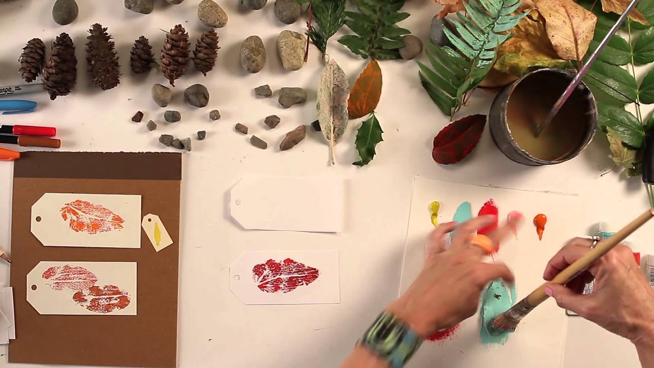 Kids Art Week 2015 - Lesson 3: Leaf Printing