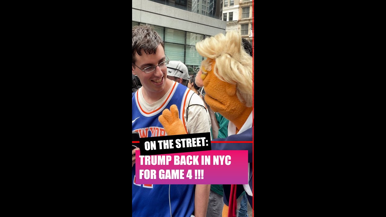 BREAKING: Trump back in NYC for NBA Finals Game 4!!!