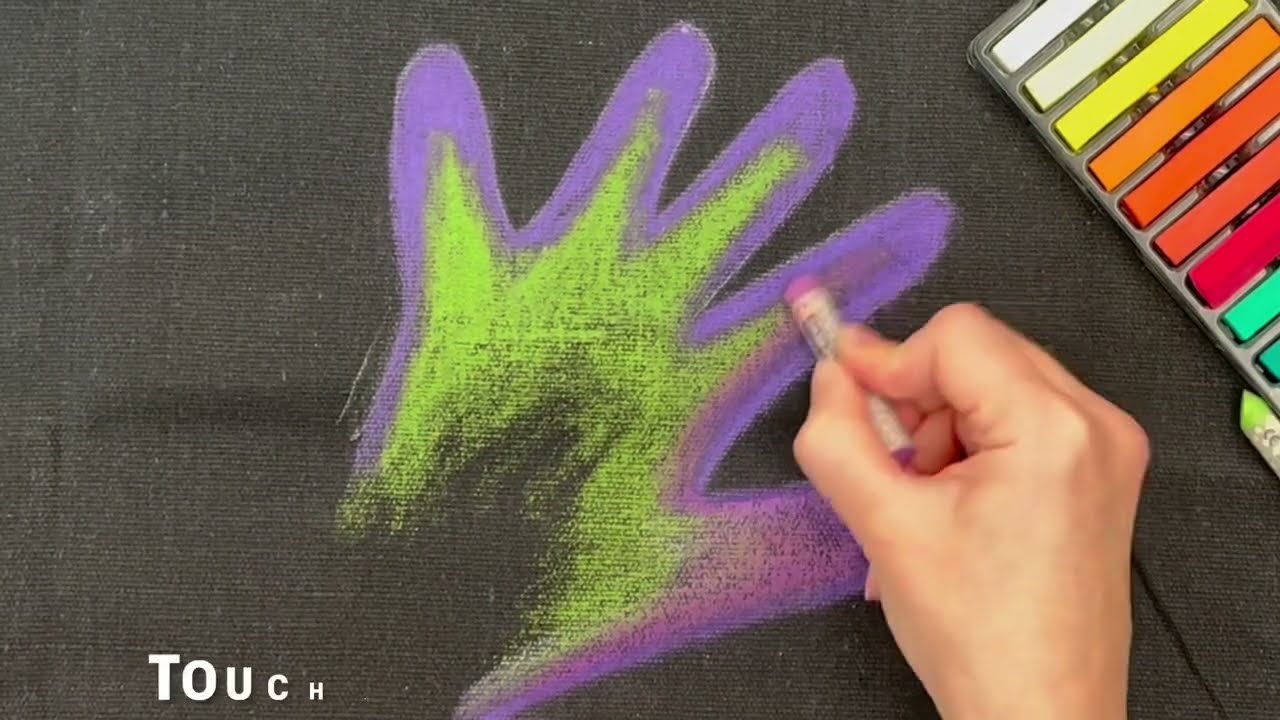 Make Your Mark! Group Art Project (Pastel Hands)