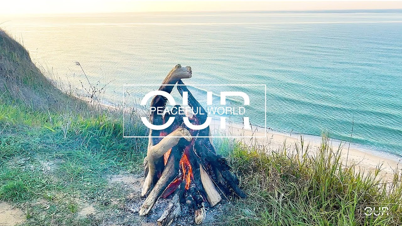 Cliffside Campfire & Ocean Waves (4K Ultra HD)