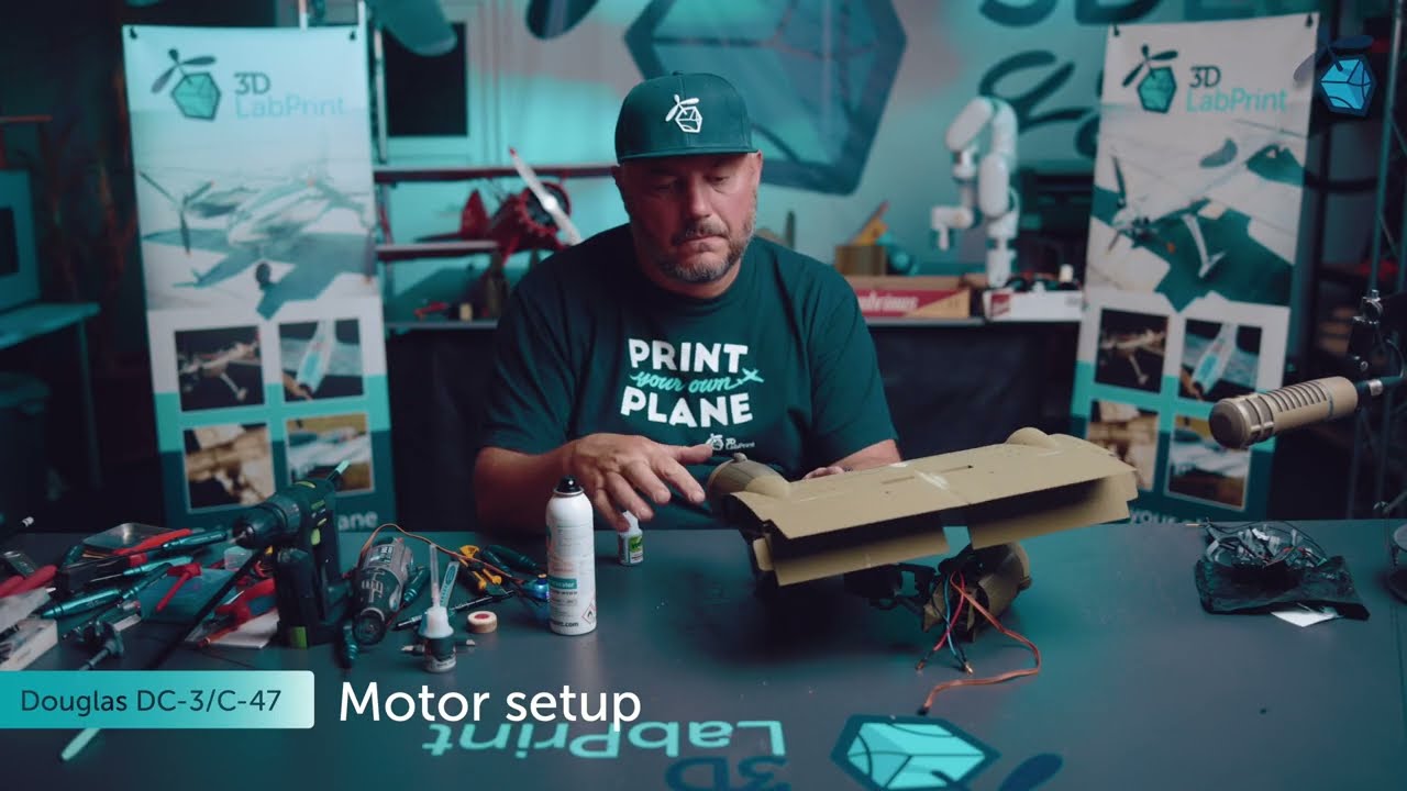 DC-3/C-47 Motor setup assembly