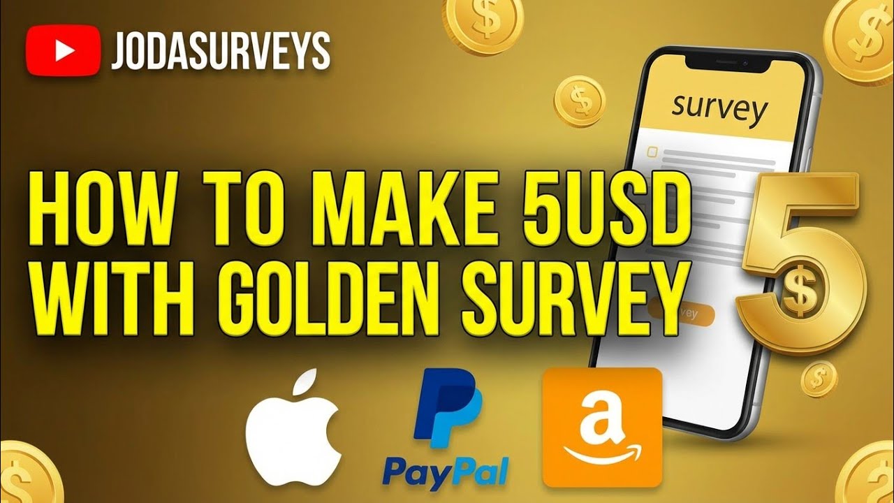 Earn 5$ Easily, Golden Survey 