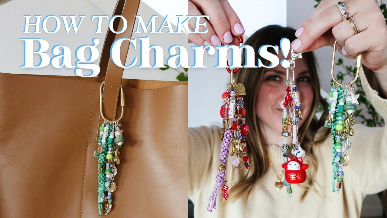 How to make bag charms and keychains! | Easy Step-by-Step Tutorial to Make Your Own Custom Bag Charm