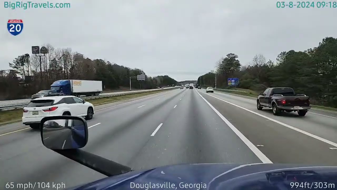 BigRigTravels LIVE | near Villa Rica to near Braselton, GA (3/8/24)