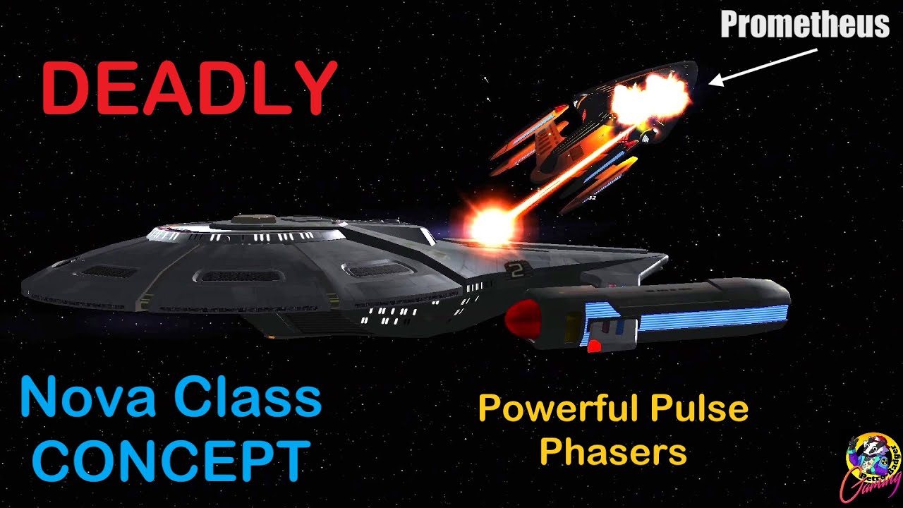 NOVA Class Concept VS Riker's Fleet & Scimitar - Star Trek Starship Battles