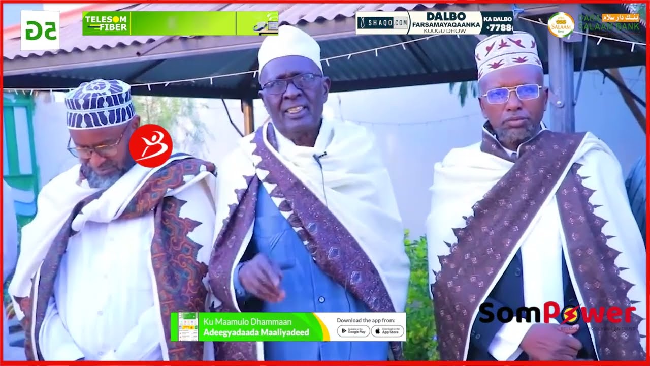 Madaxwayne Sheekh Iyo Shariif Iyo Odayba  Ninkii Ictirafkas So Afara Agashta Xurmada Halaga Qaado