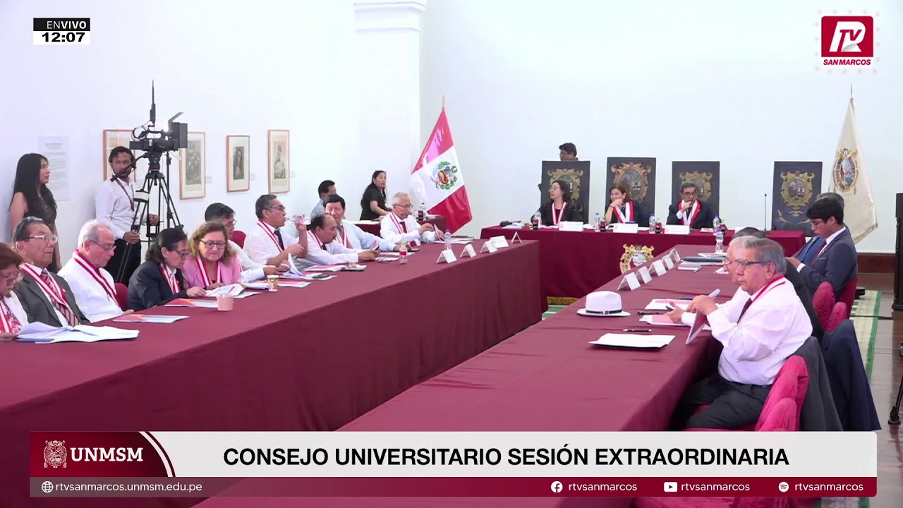 🔴#ENVIVO #UNMSM 16/03/2026 Consejo Universitario Sesión Extraordinaria
