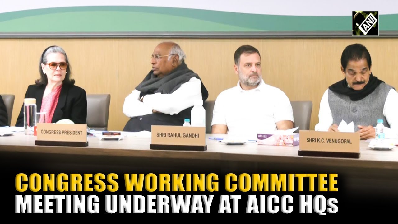 Rahul Gandhi, Sonia Gandhi, Mallikarjun Kharge, other prominent Congress leaders attend CWC meeting
