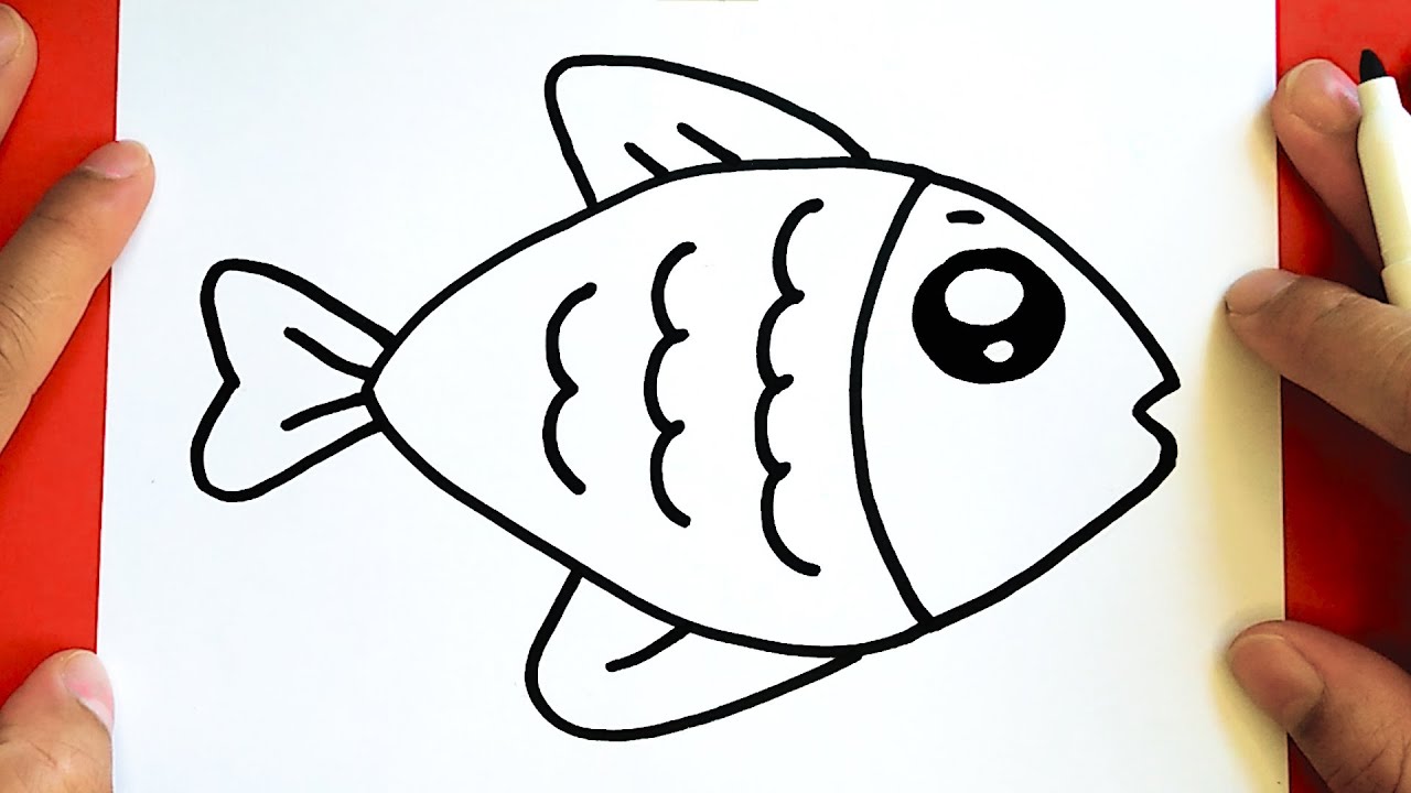 CÓMO DIBUJAR UN PESCADO LINDO