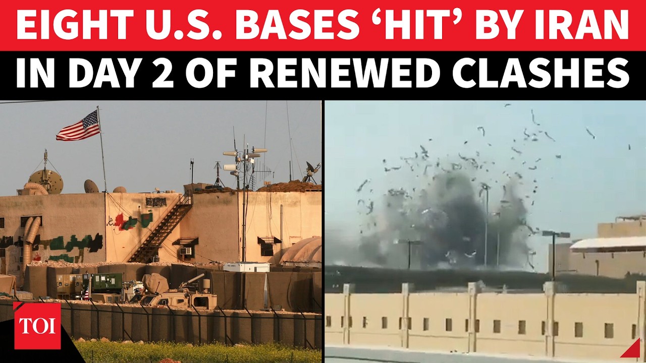 8 US Bases &lsquo;ATTACKED&rsquo; In Iran&rsquo;s Massive Retaliation Operation; Second Day Of Renewed Clashes