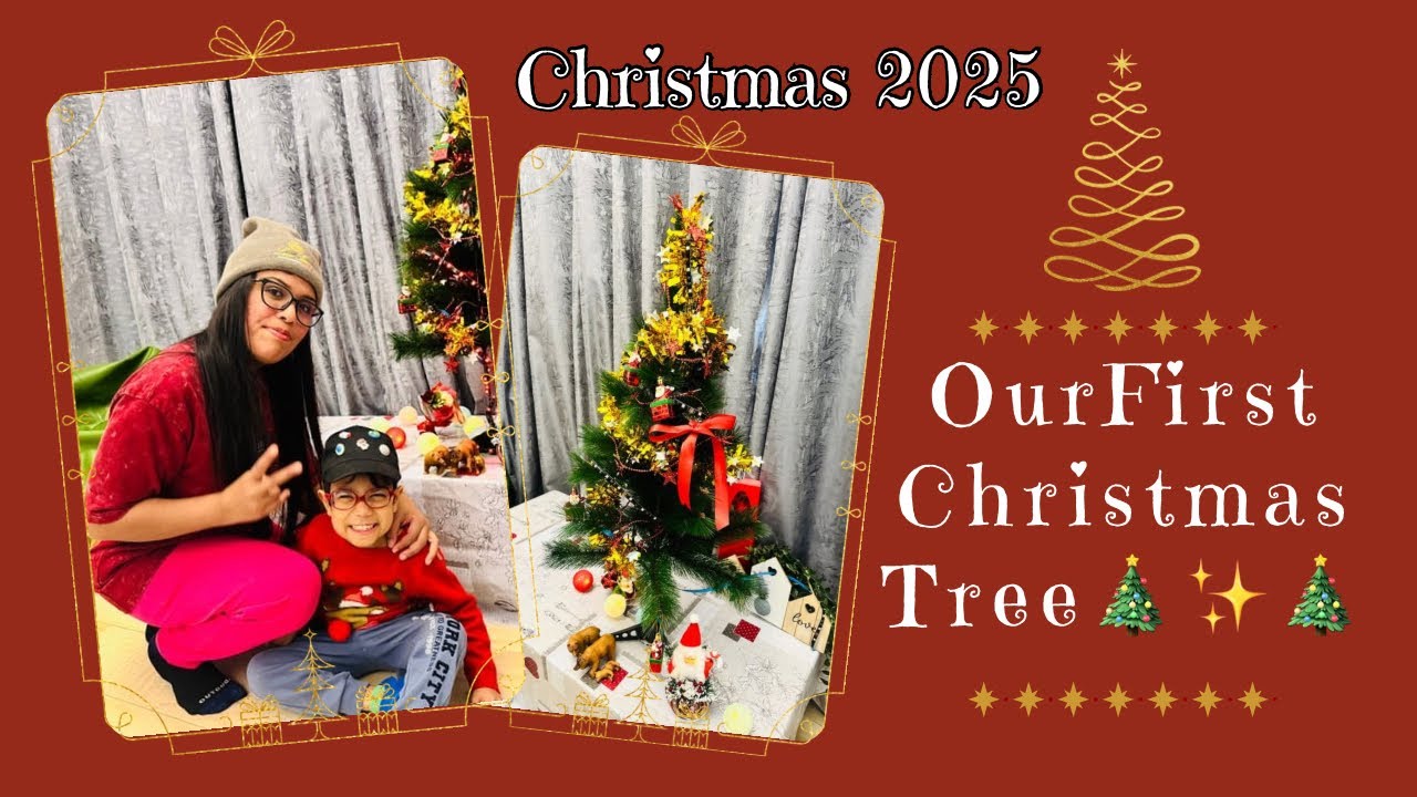 Decorating Our First Christmas Tree with my Little one 🧒🎄🇦🇪 | Christmas 2025