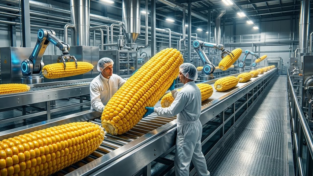 Inside the Automated Popcorn Factory: Harvest to Final Packing &mdash; Full ASMR Process