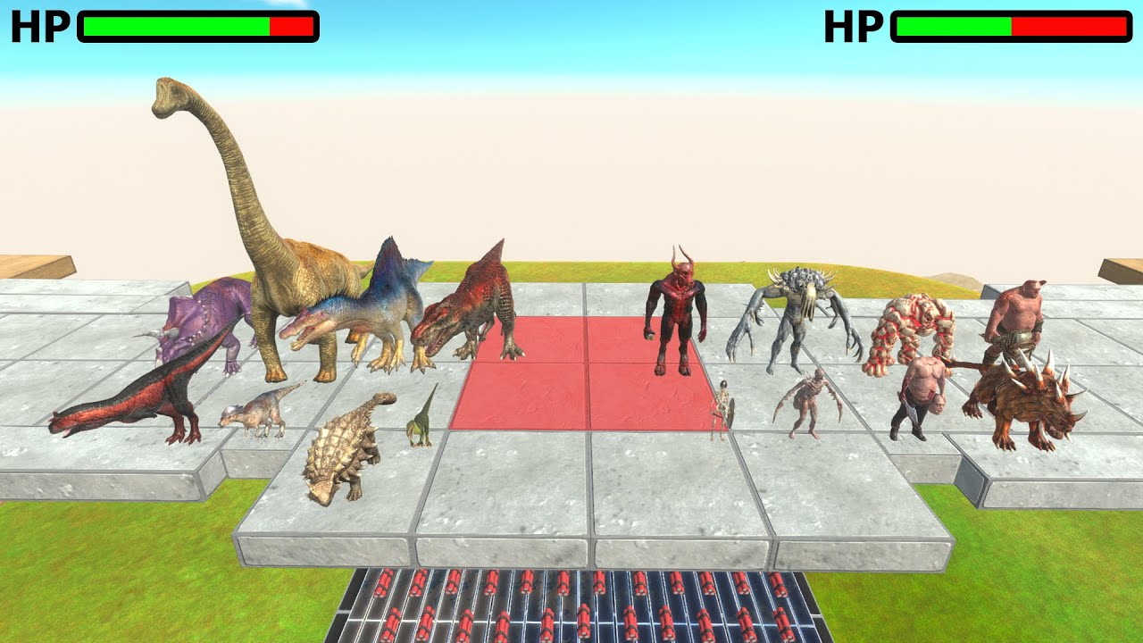 Dinosaurs vs Infernals Tournament on Dynamite Arena - Animal Revolt Battle Simulator