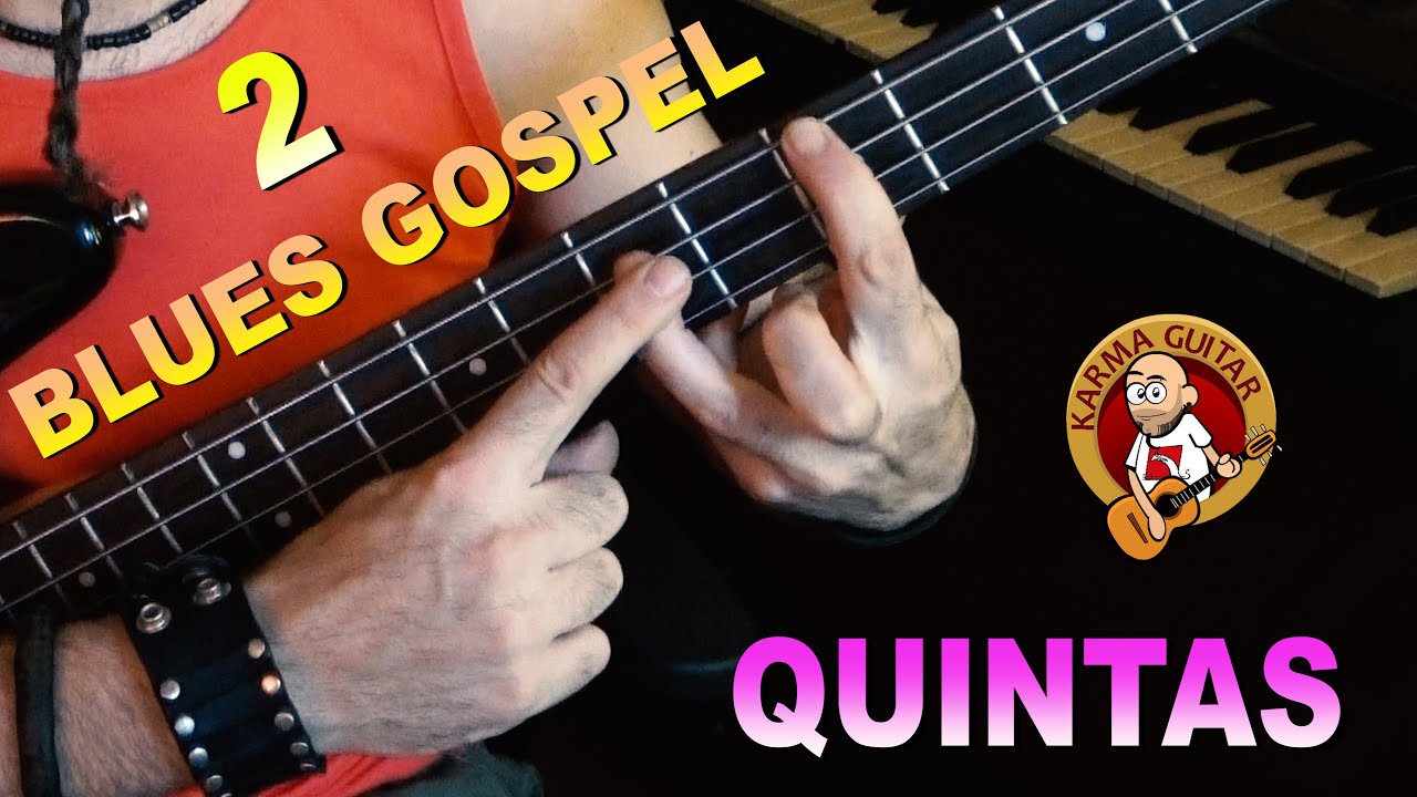 Como tocar BLUES GOSPEL en BAJO | Intervalos de QUINTA