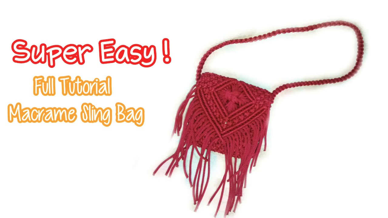 Full Tutorial Macrame Bag for Beginner, Tas Talikur untuk Pemula, DIY Bag