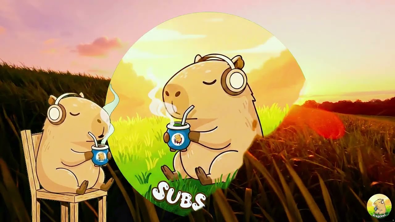 🧉 Capybara's Jazz Club 🌿 1 Hour of Relaxing Lofi Jazz & Mate (Study Beats)