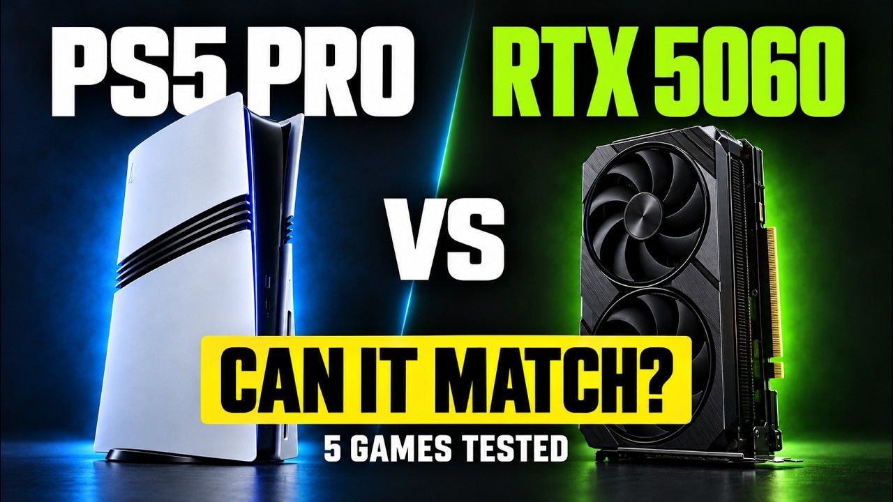 PS5 PRO vs PC RTX 5060 | 5 GAMES | Visuals & Performance Big Comparison 4K