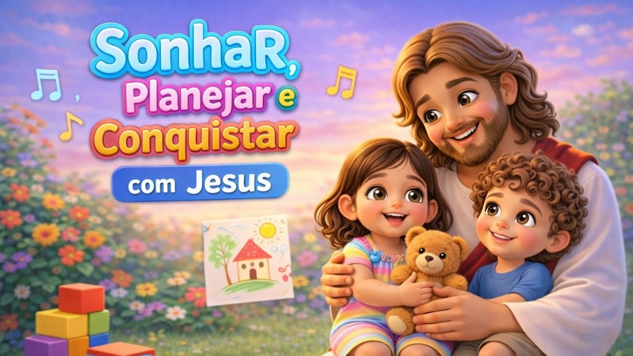 Sonhar, Planejar e Conquistar com Jesus 🎵 Música Infantil Cristã | Céu de Canções Kids