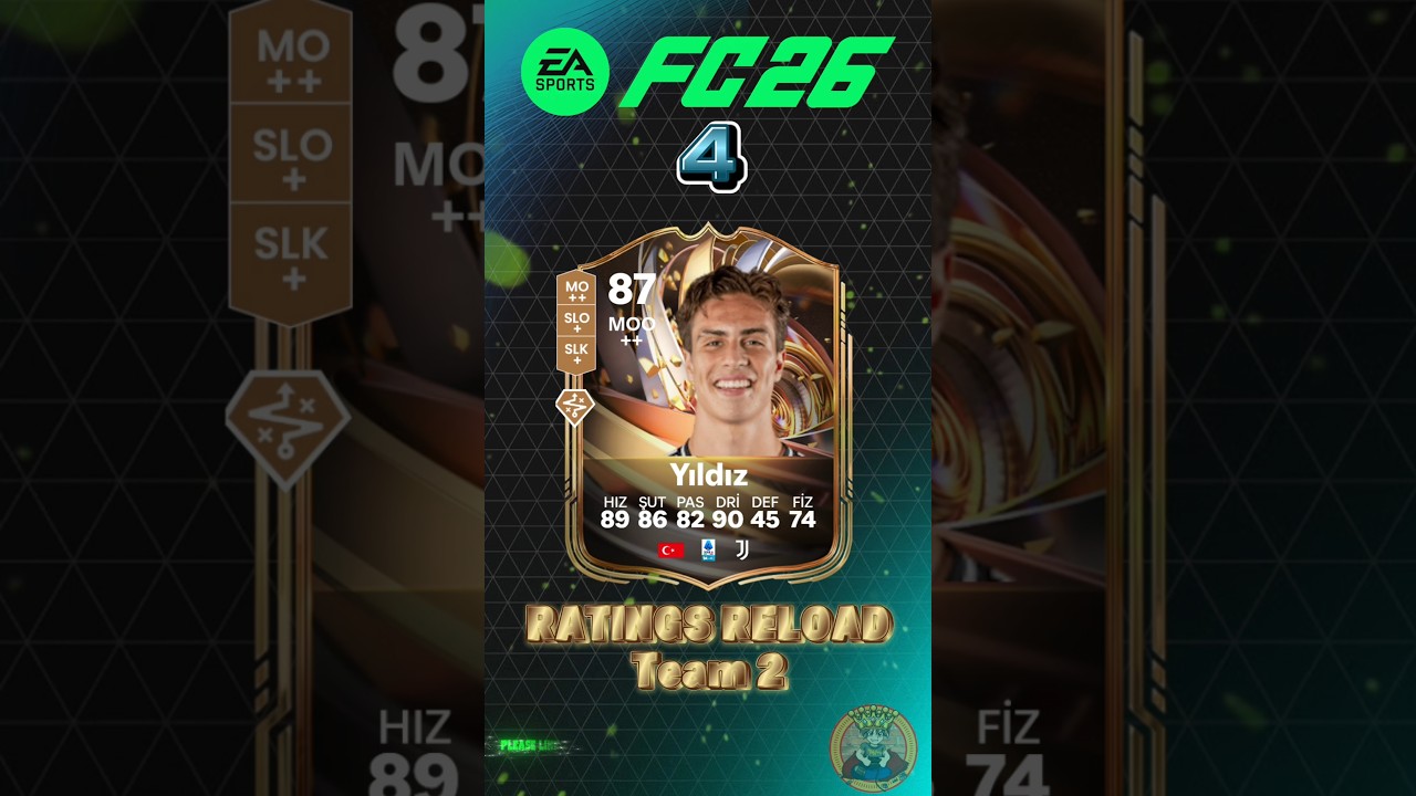 FC 26 RATINGS RELOAD PLAYERS TEAM 2 (TOP 10) 🔥🤯 #fc26 #ultimateteam #eafc26 #kenanyıldız #ea #fut