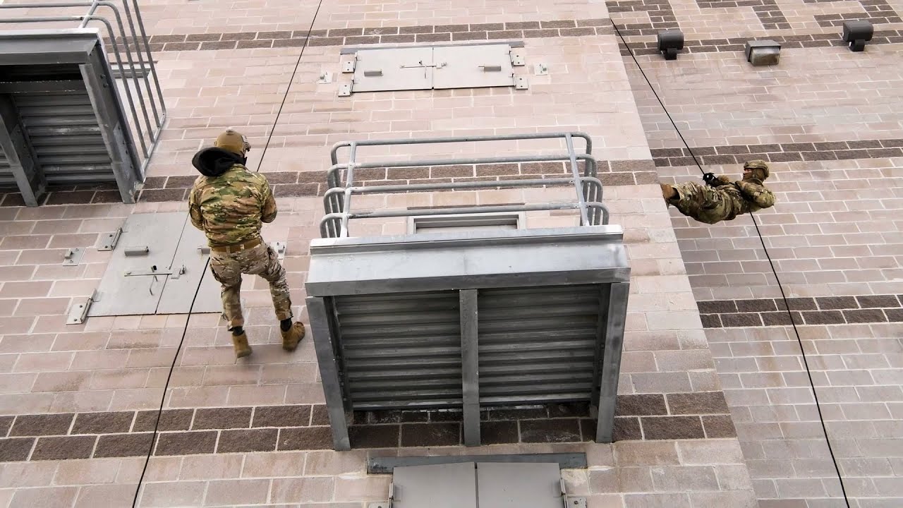 Airmen Rappel and Fast Rope