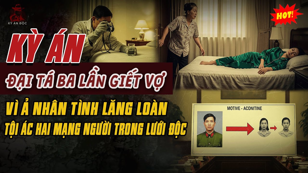 🚨Kỳ Án Trung Quốc Mới: ĐẠI TÁ BA LẦN GIẾT VỢ VÌ NHÂN TÌNH Tội Ác Hai Mạng Người Trong Lưới Độc