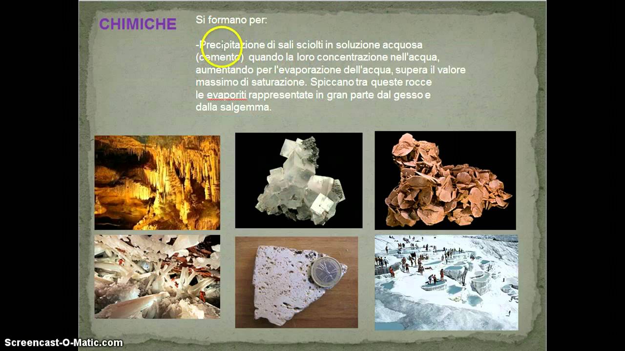Le rocce sedimentarie