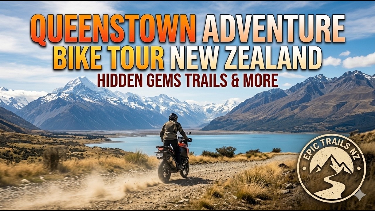 Queenstown Adventure Bike Tour In New Zealand | Epic Ride & Hidden Gems Trails & More in 4K