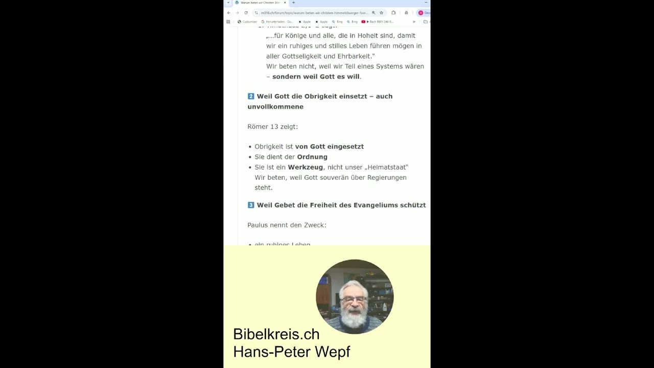 Warum beten wir Christen, 